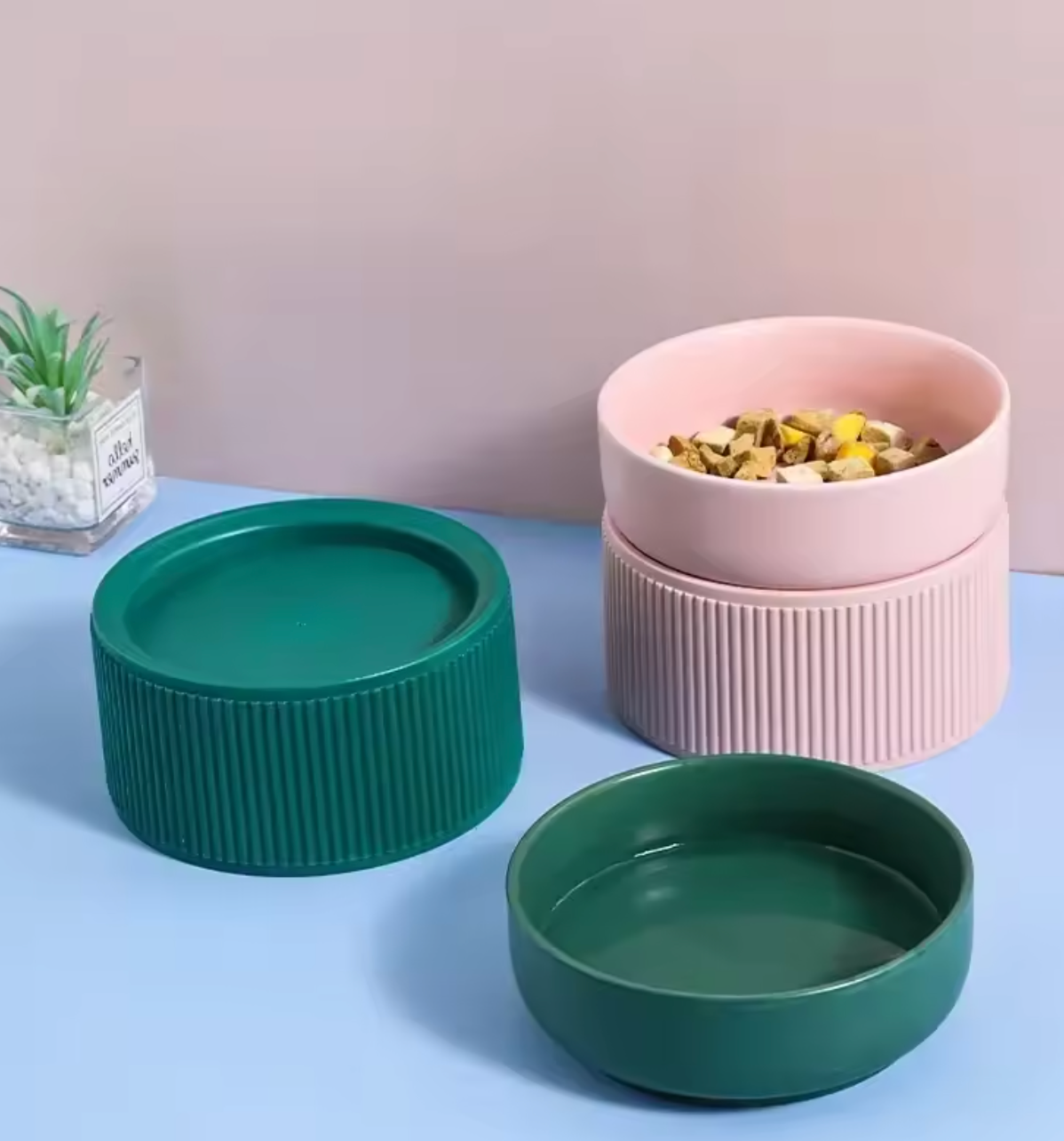 Yunara Verhoogde Voerbak - Ergonomisch Ontworpen voor een Gelukkige en Gezonde Kat