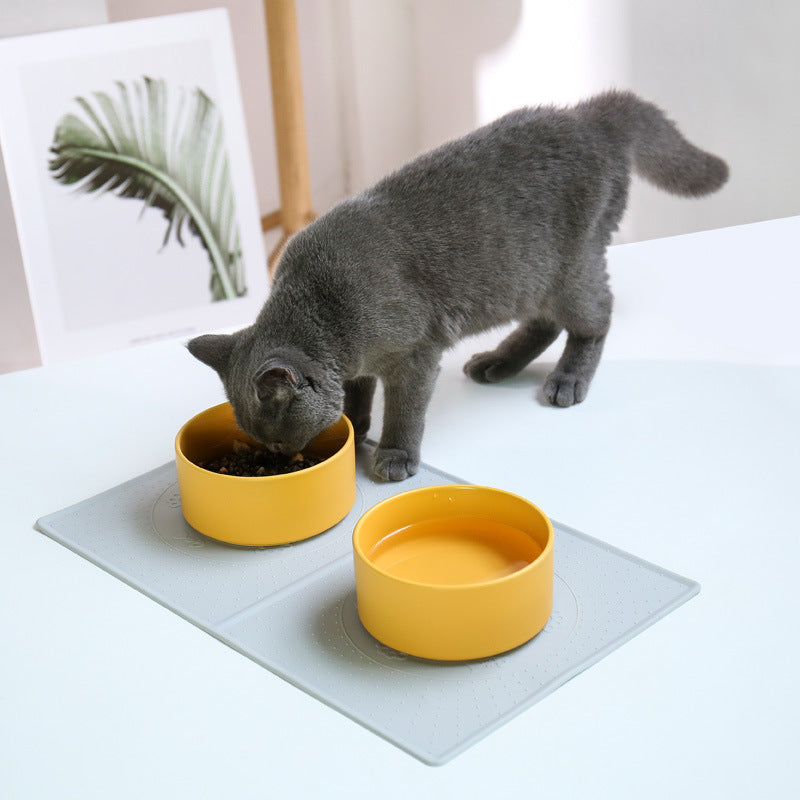 Silicone Pet Food Mat - Non-Slip, Waterproof, Oilproof